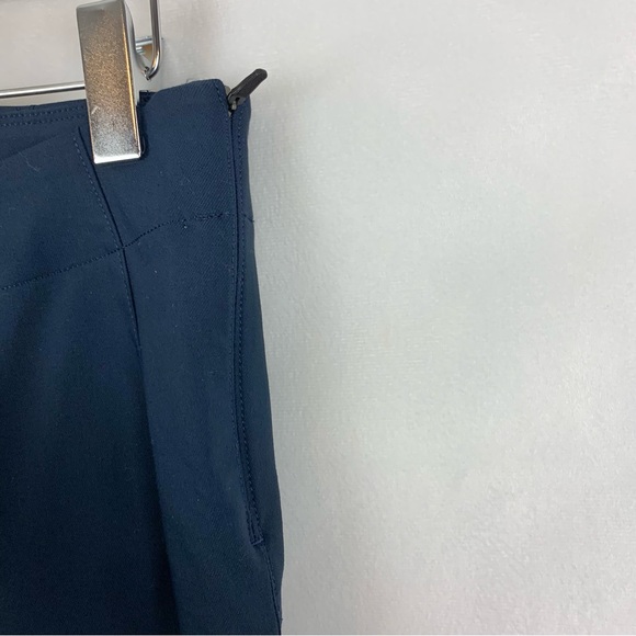 KIT & ACE Navy Pull on Slim Straight Leg Stretchy Split Hem Side Zip Pants Sz 4 - Picture 3 of 4